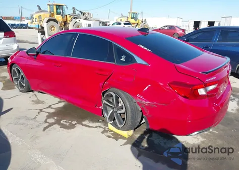 2021 Honda Accord Sport из США, поврежденный, VIN 1HGCV1F39MA092104